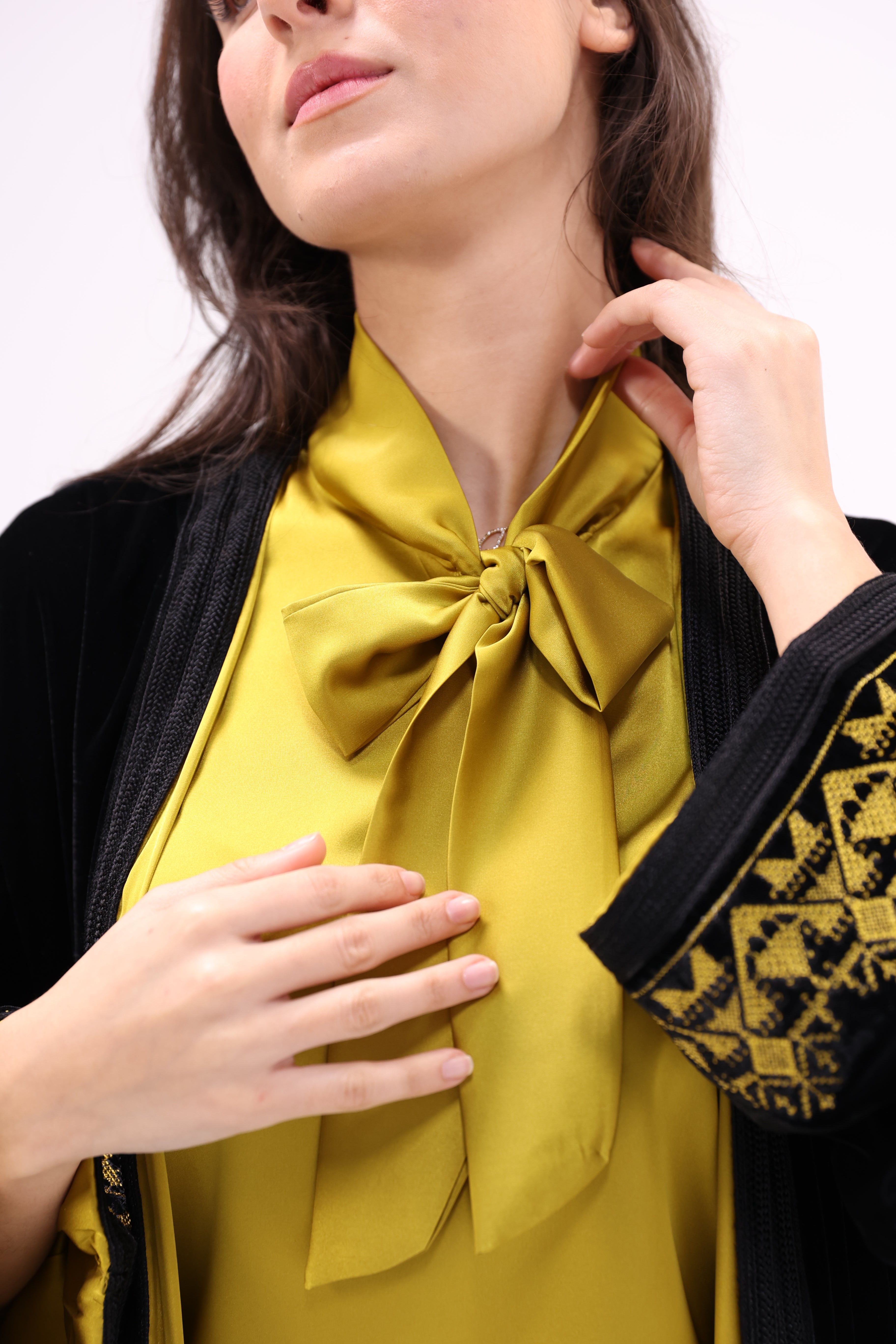 Ensemble 3 pièces en satin et velours ( Kimono & ensemble satin ) - Maraya 2026 - Maraya