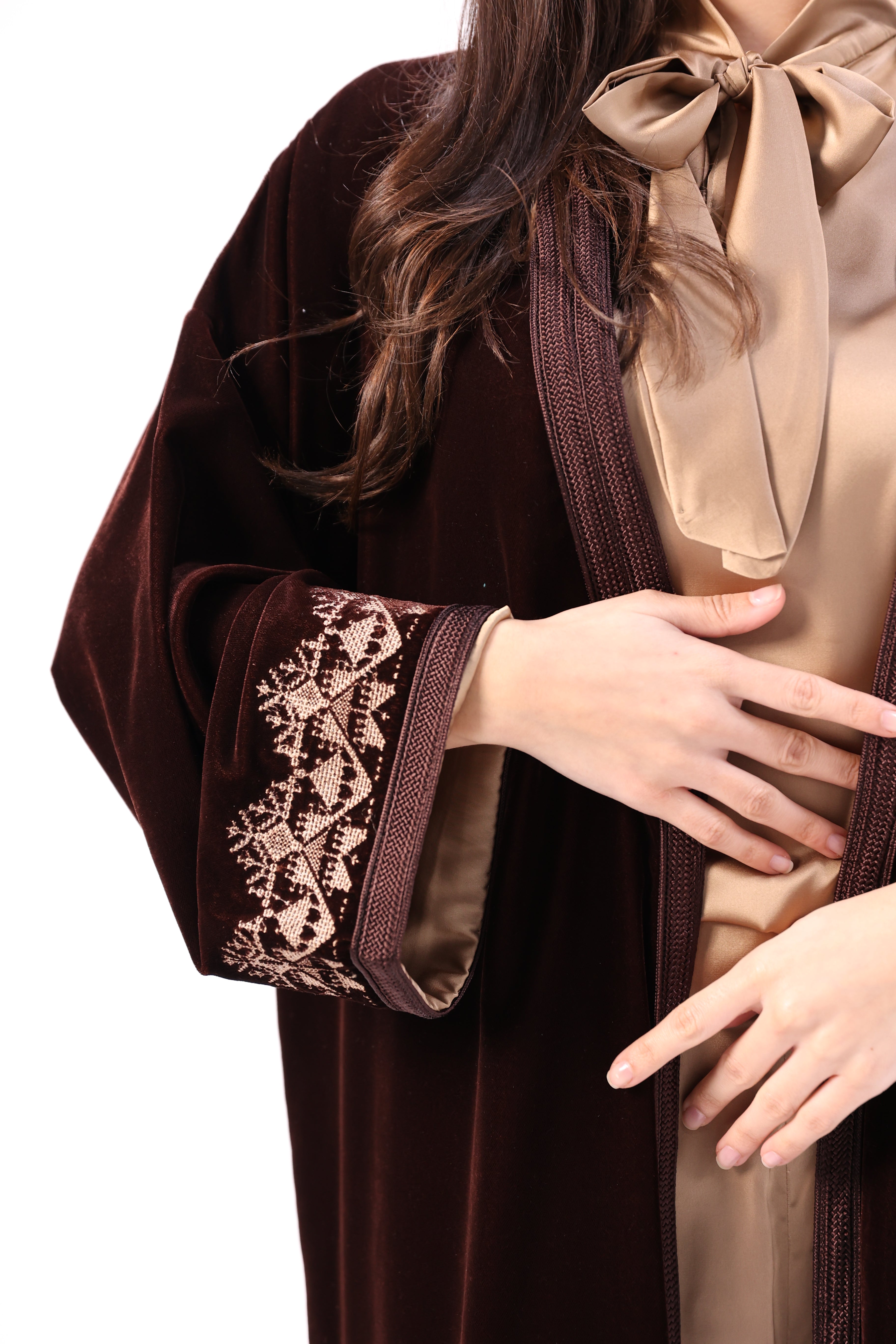 Ensemble 3 pièces en satin et velours ( Kimono & ensemble satin ) - Maraya 2026 - Maraya