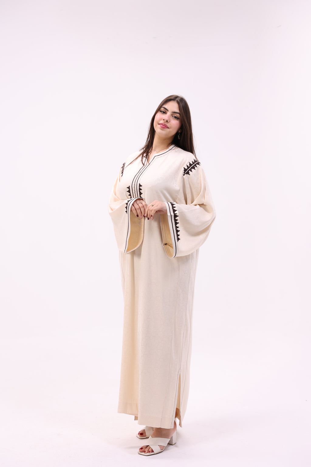 Gandoura Impériale Kamkha – Façon Maalem Artisanale de Luxe - Maraya 2026 - Maraya