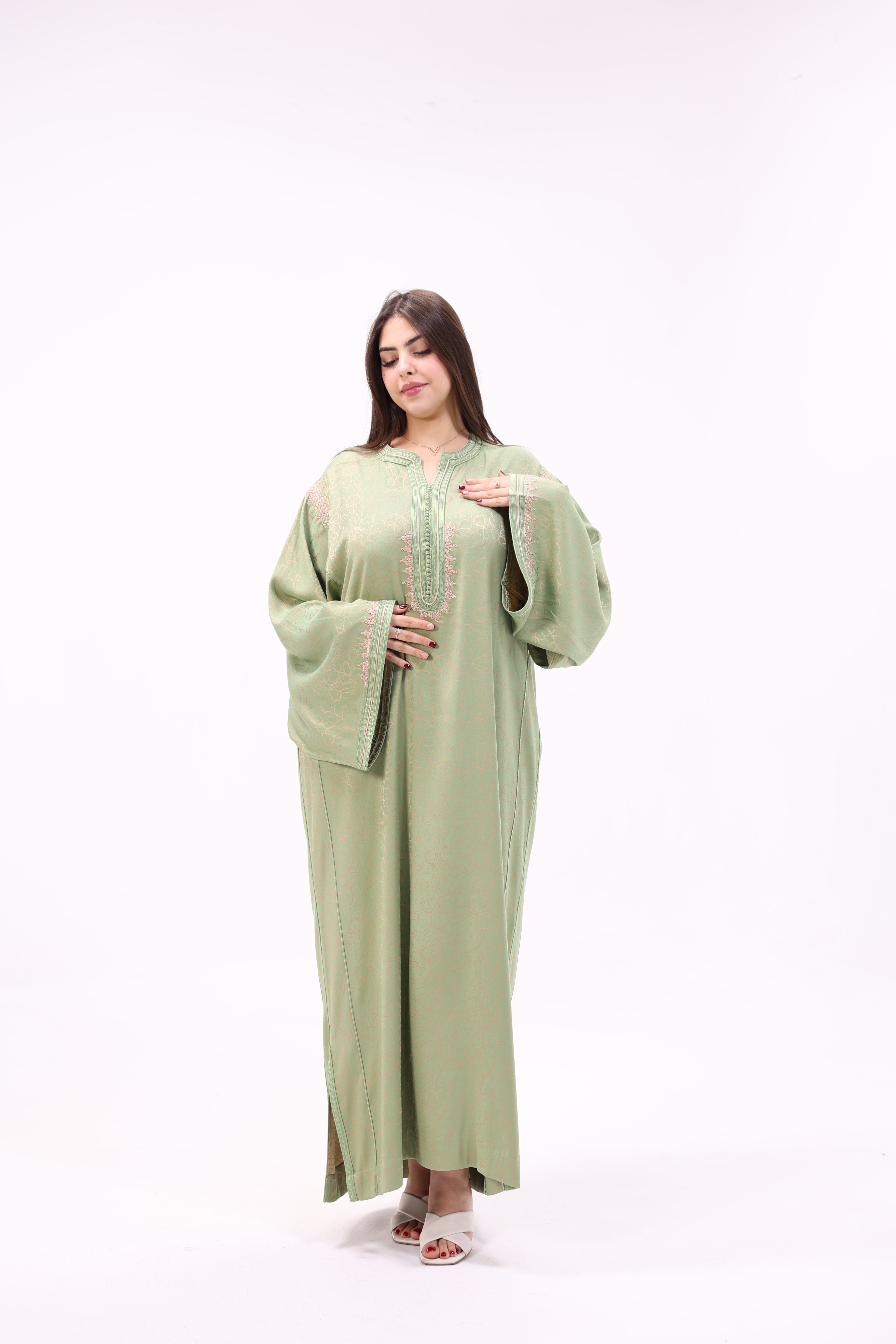 Gandoura Impériale Kamkha – Façon Maalem Artisanale de Luxe - Maraya 2026 - Maraya