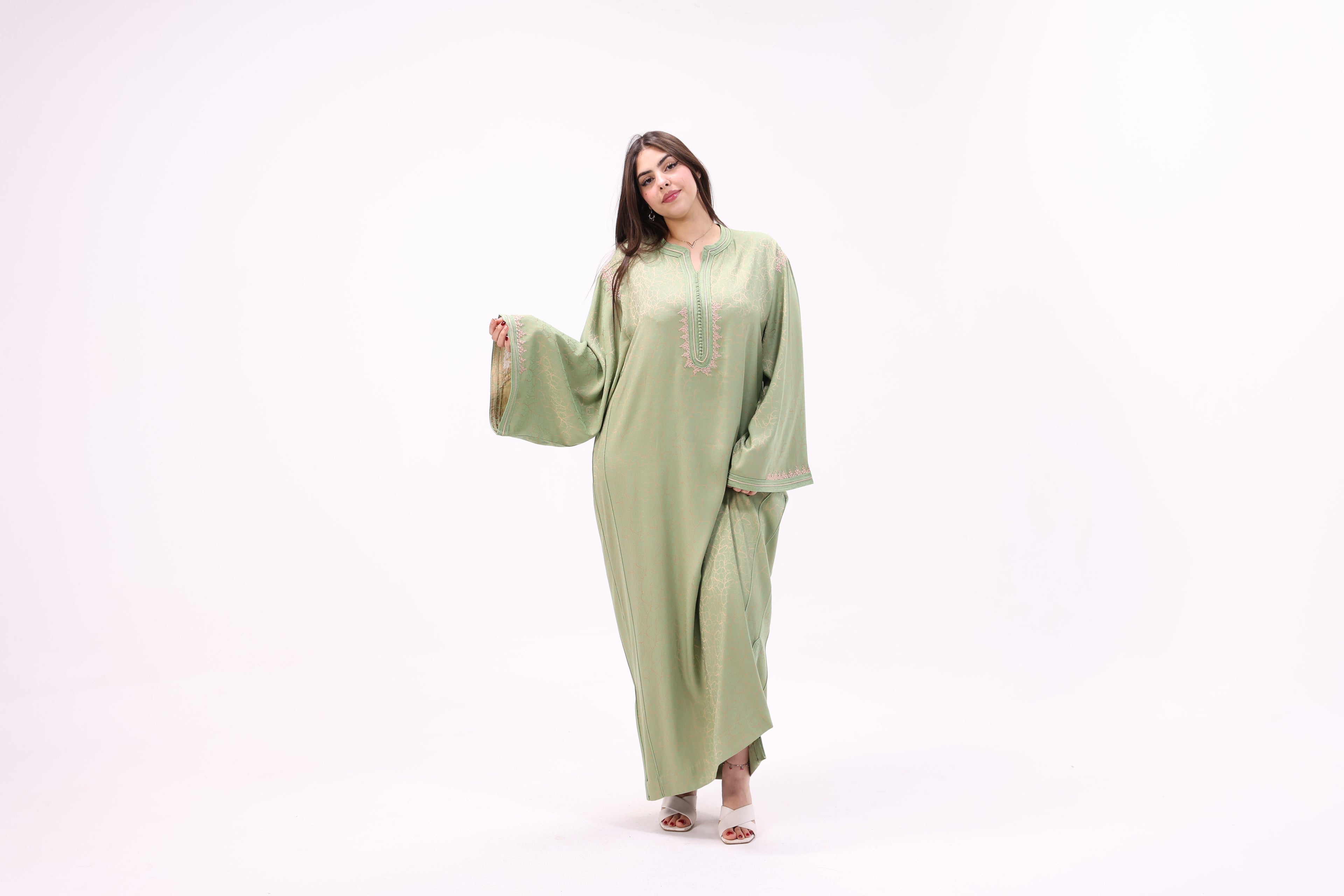 Gandoura Impériale Kamkha – Façon Maalem Artisanale de Luxe - Maraya 2026 - Maraya