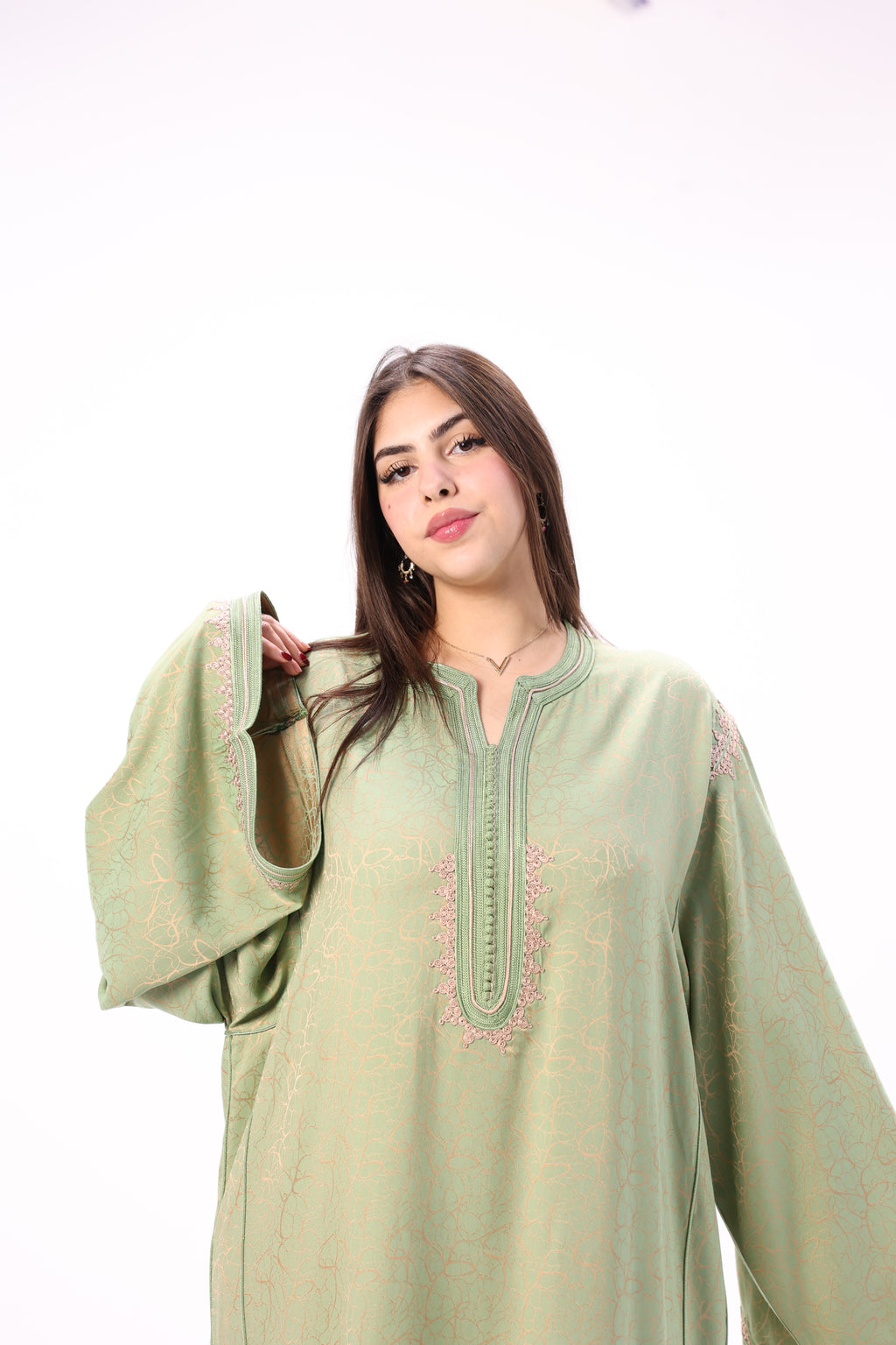 Gandoura Impériale Kamkha – Façon Maalem Artisanale de Luxe - Maraya 2026 - Maraya