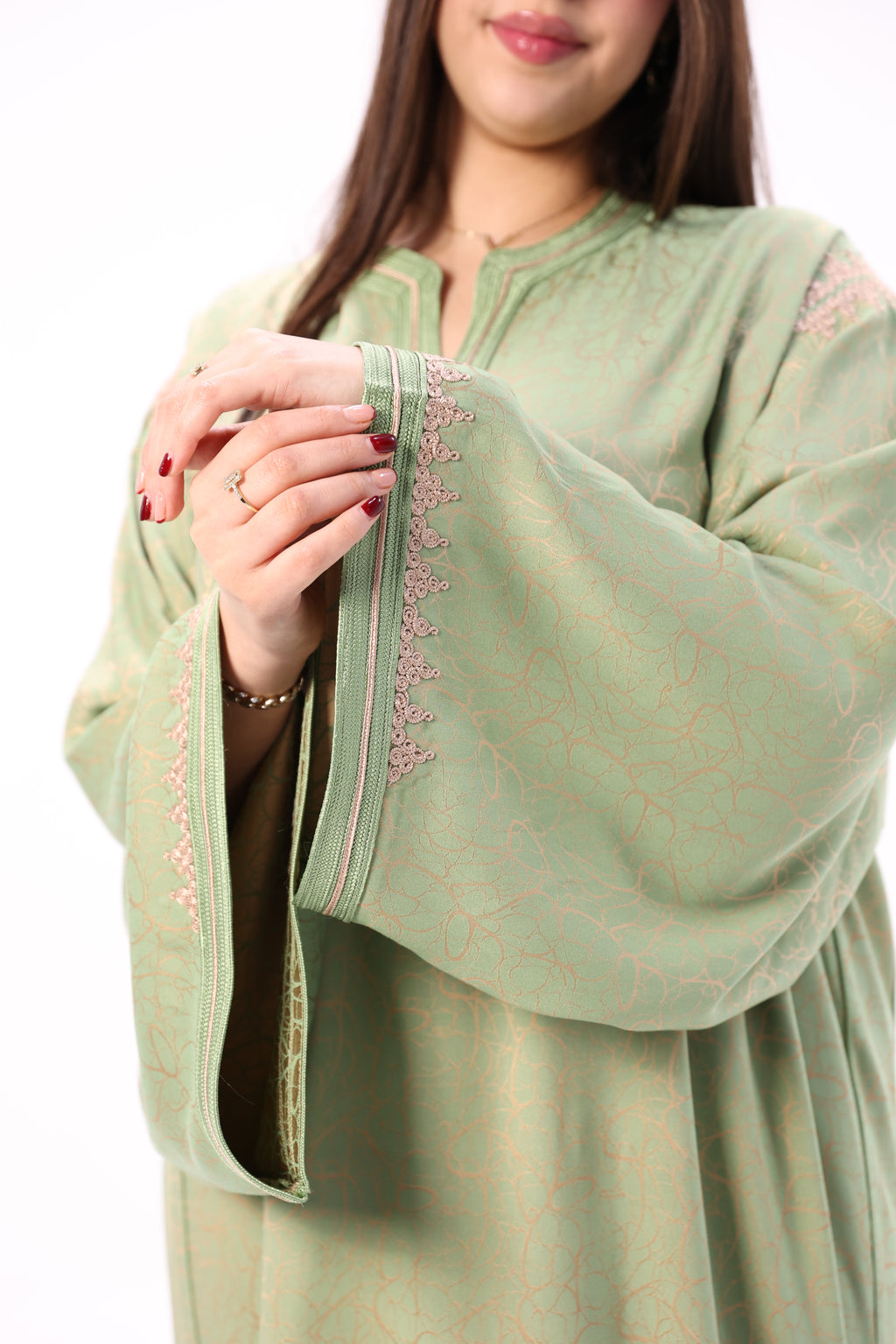 Gandoura Impériale Kamkha – Façon Maalem Artisanale de Luxe - Maraya 2026 - Maraya