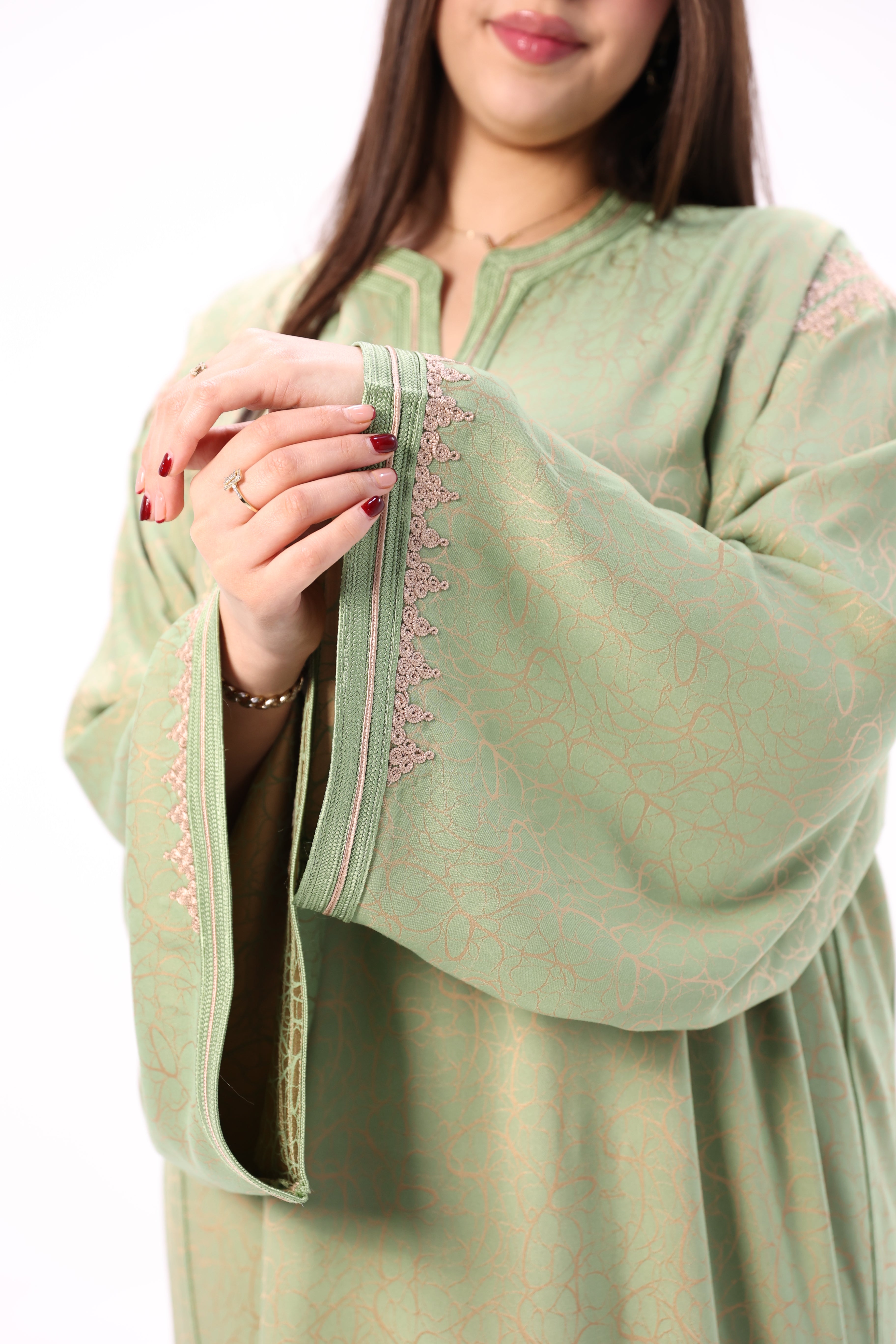 Gandoura Impériale Kamkha – Façon Maalem Artisanale de Luxe - Maraya 2026 - Maraya