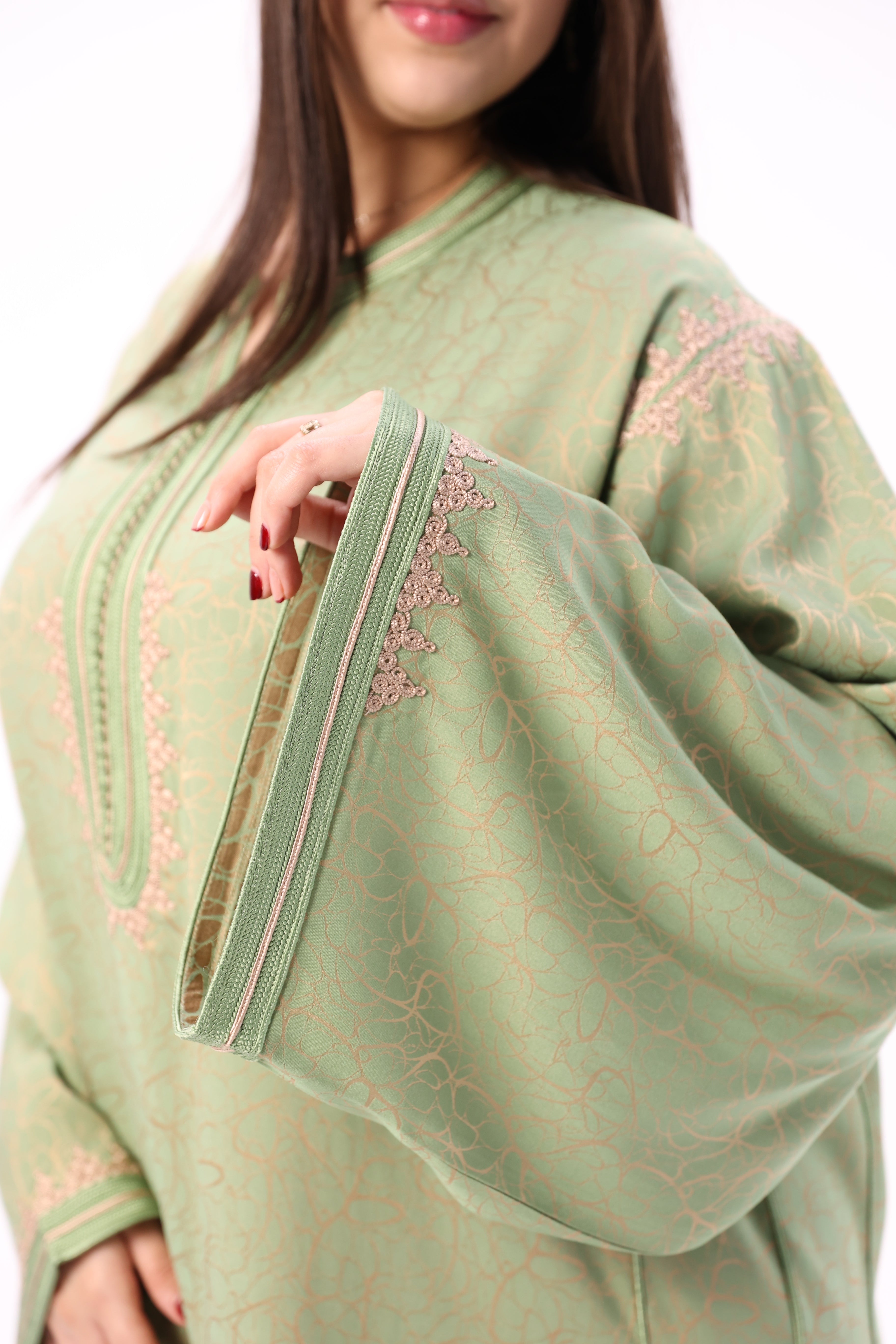 Gandoura Impériale Kamkha – Façon Maalem Artisanale de Luxe - Maraya 2026 - Maraya