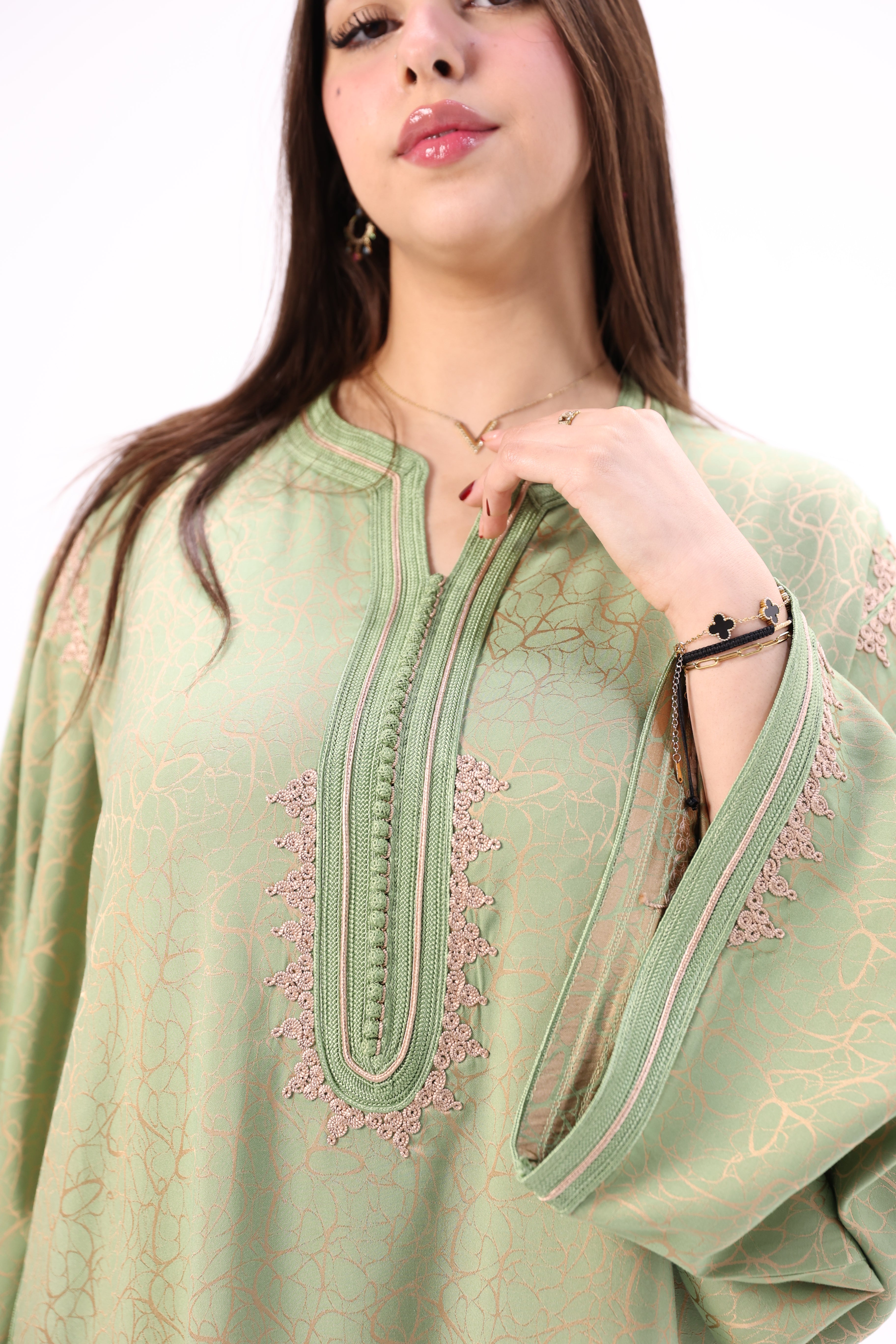 Gandoura Impériale Kamkha – Façon Maalem Artisanale de Luxe - Maraya 2026 - Maraya