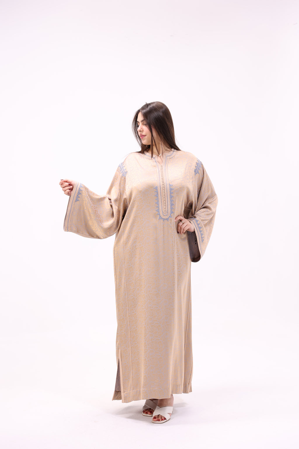 Gandoura Impériale Kamkha – Façon Maalem Artisanale de Luxe - Maraya 2026 - Maraya