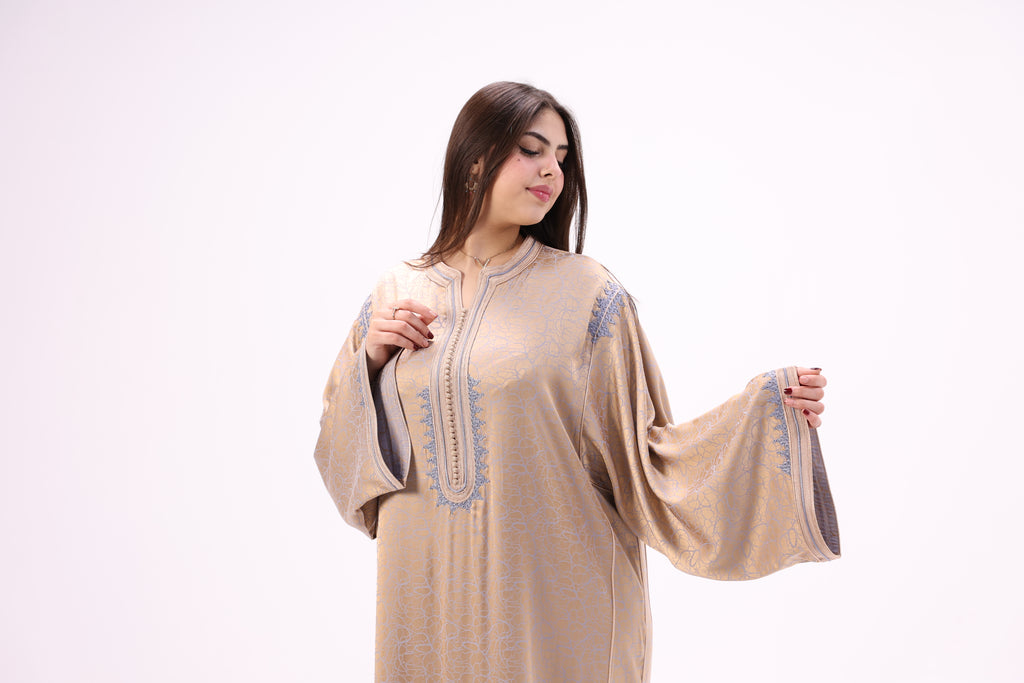 Gandoura Impériale Kamkha – Façon Maalem Artisanale de Luxe - Maraya 2026 - Maraya