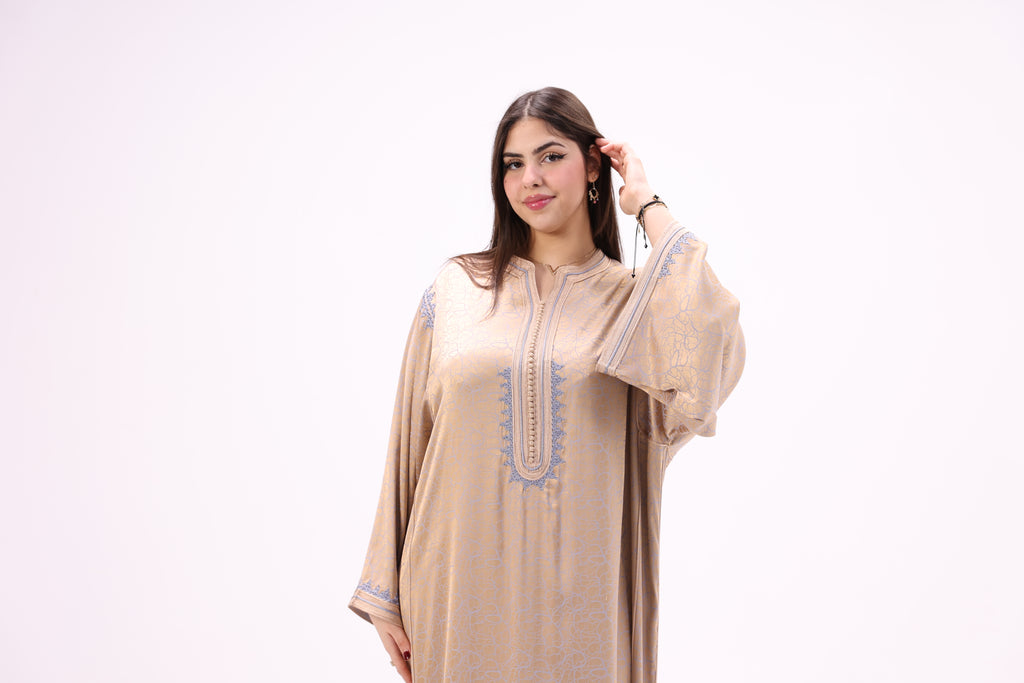 Gandoura Impériale Kamkha – Façon Maalem Artisanale de Luxe - Maraya 2026 - Maraya