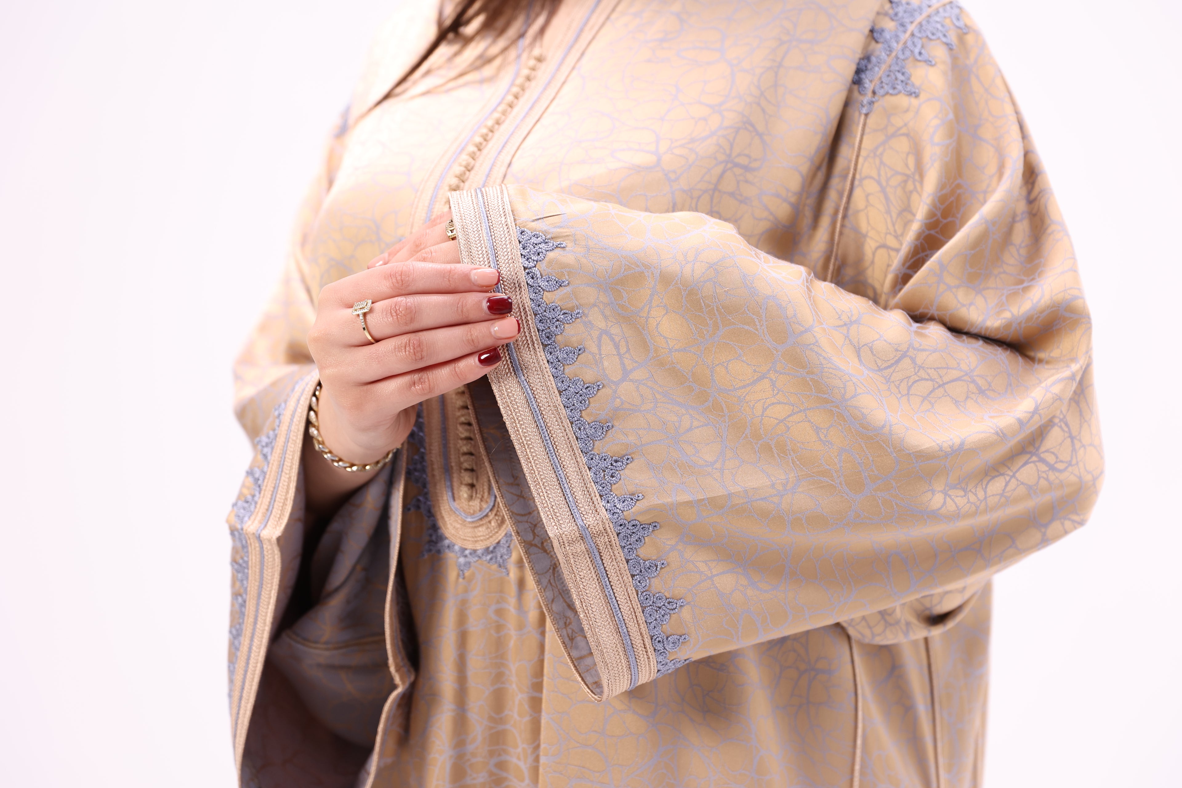 Gandoura Impériale Kamkha – Façon Maalem Artisanale de Luxe - Maraya 2026 - Maraya