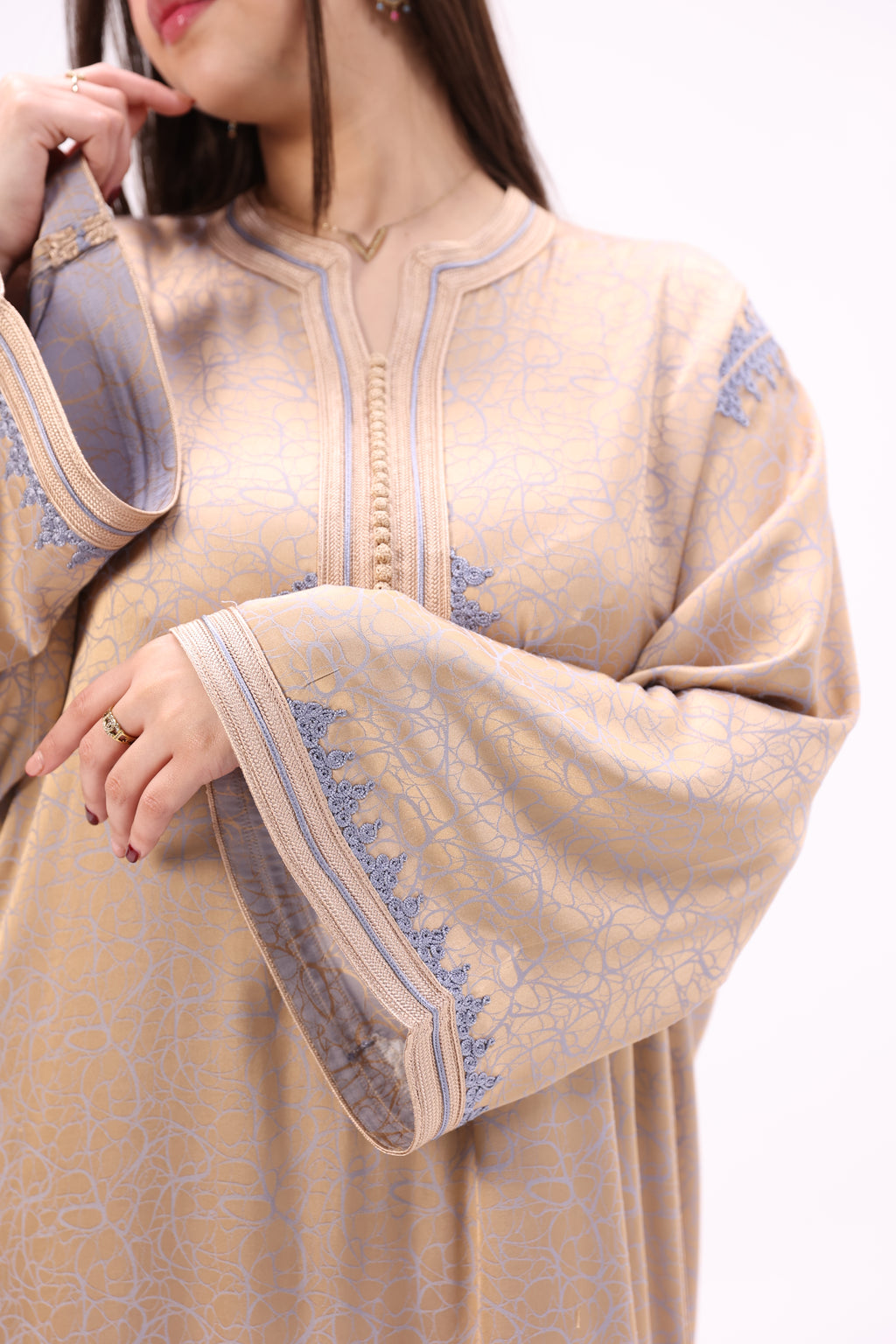 Gandoura Impériale Kamkha – Façon Maalem Artisanale de Luxe - Maraya 2026 - Maraya