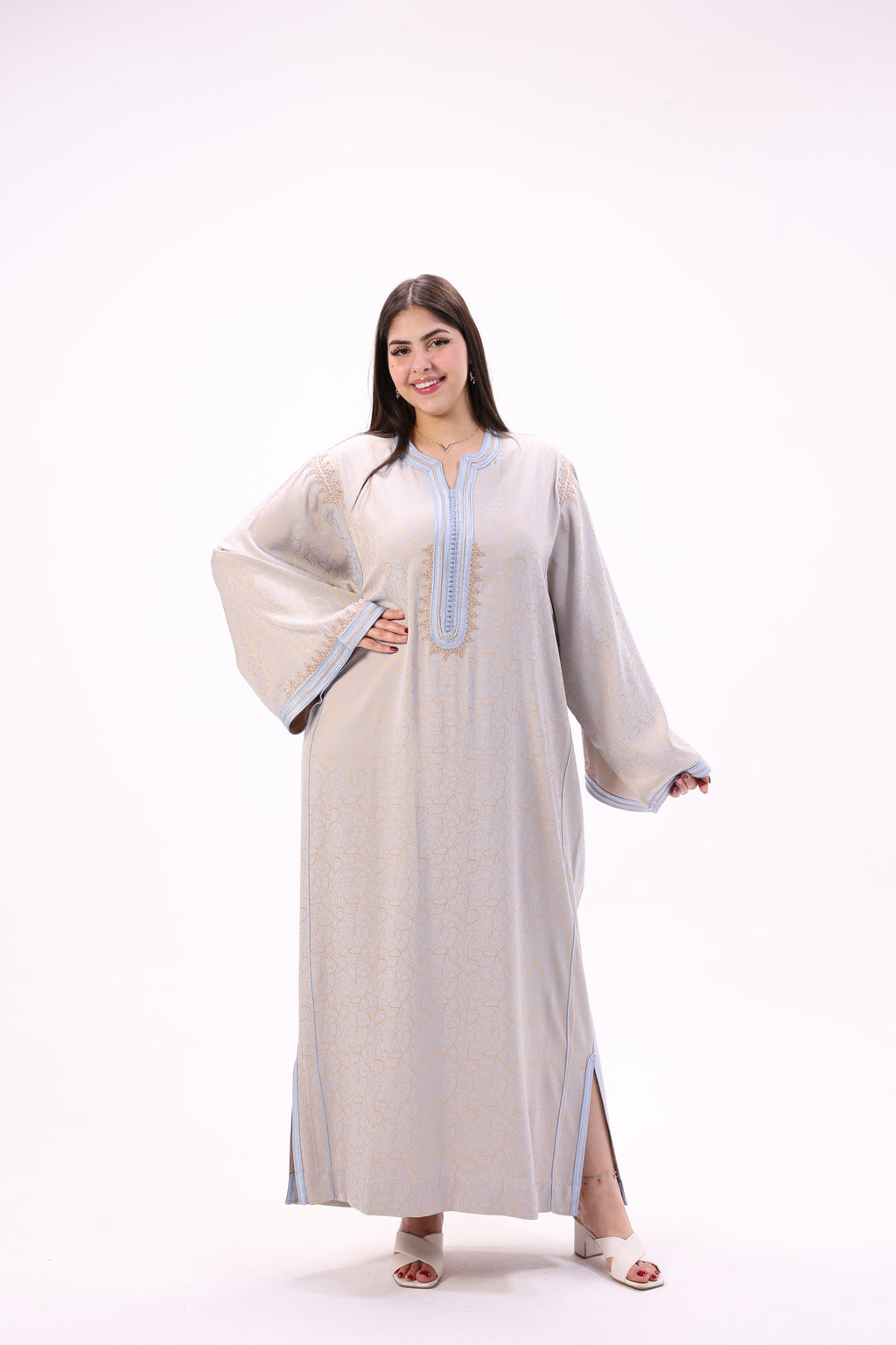 Gandoura Impériale Kamkha – Façon Maalem Artisanale de Luxe - Maraya 2026 - Maraya