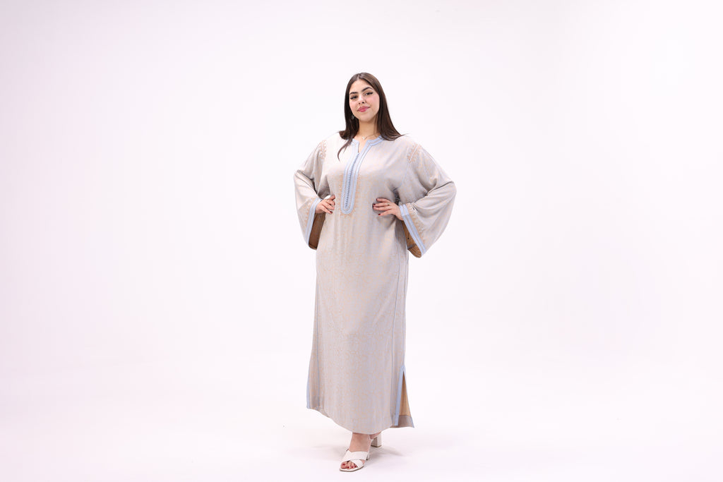 Gandoura Impériale Kamkha – Façon Maalem Artisanale de Luxe - Maraya 2026 - Maraya