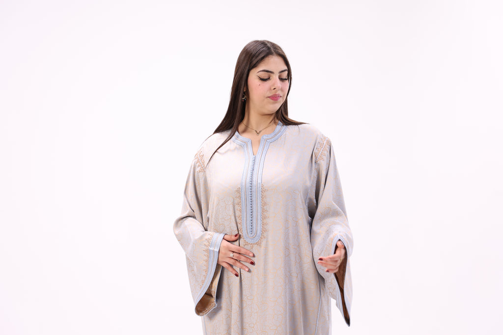 Gandoura Impériale Kamkha – Façon Maalem Artisanale de Luxe - Maraya 2026 - Maraya