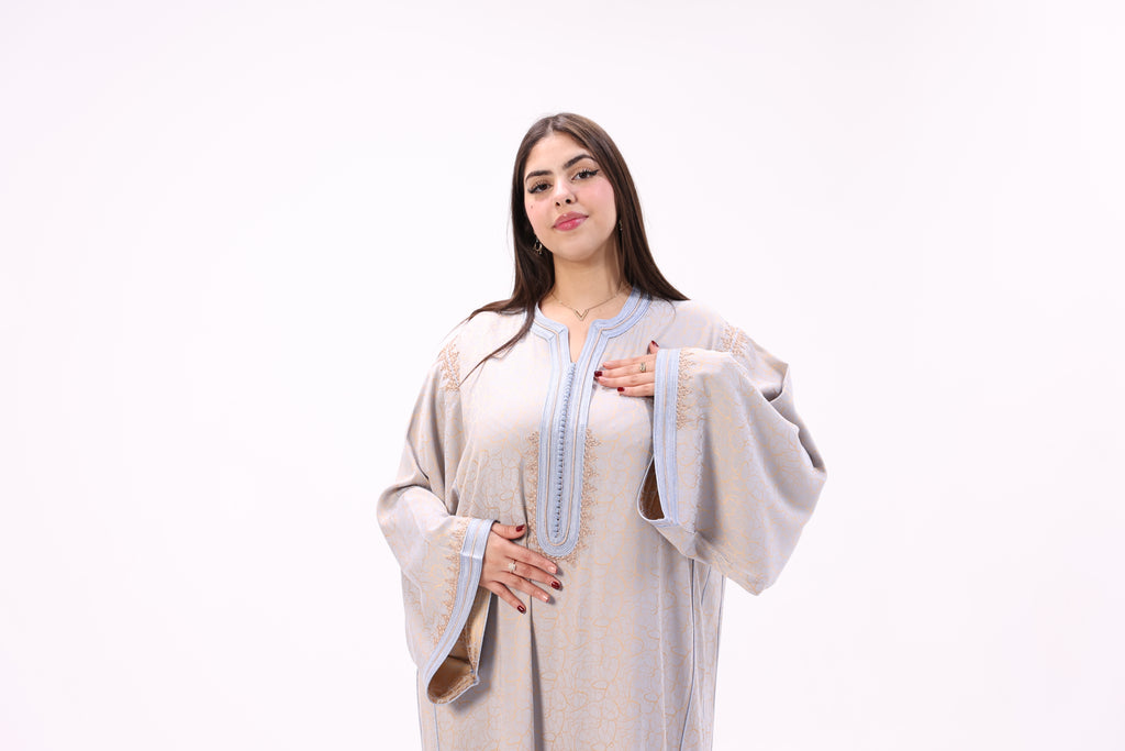 Gandoura Impériale Kamkha – Façon Maalem Artisanale de Luxe - Maraya 2026 - Maraya