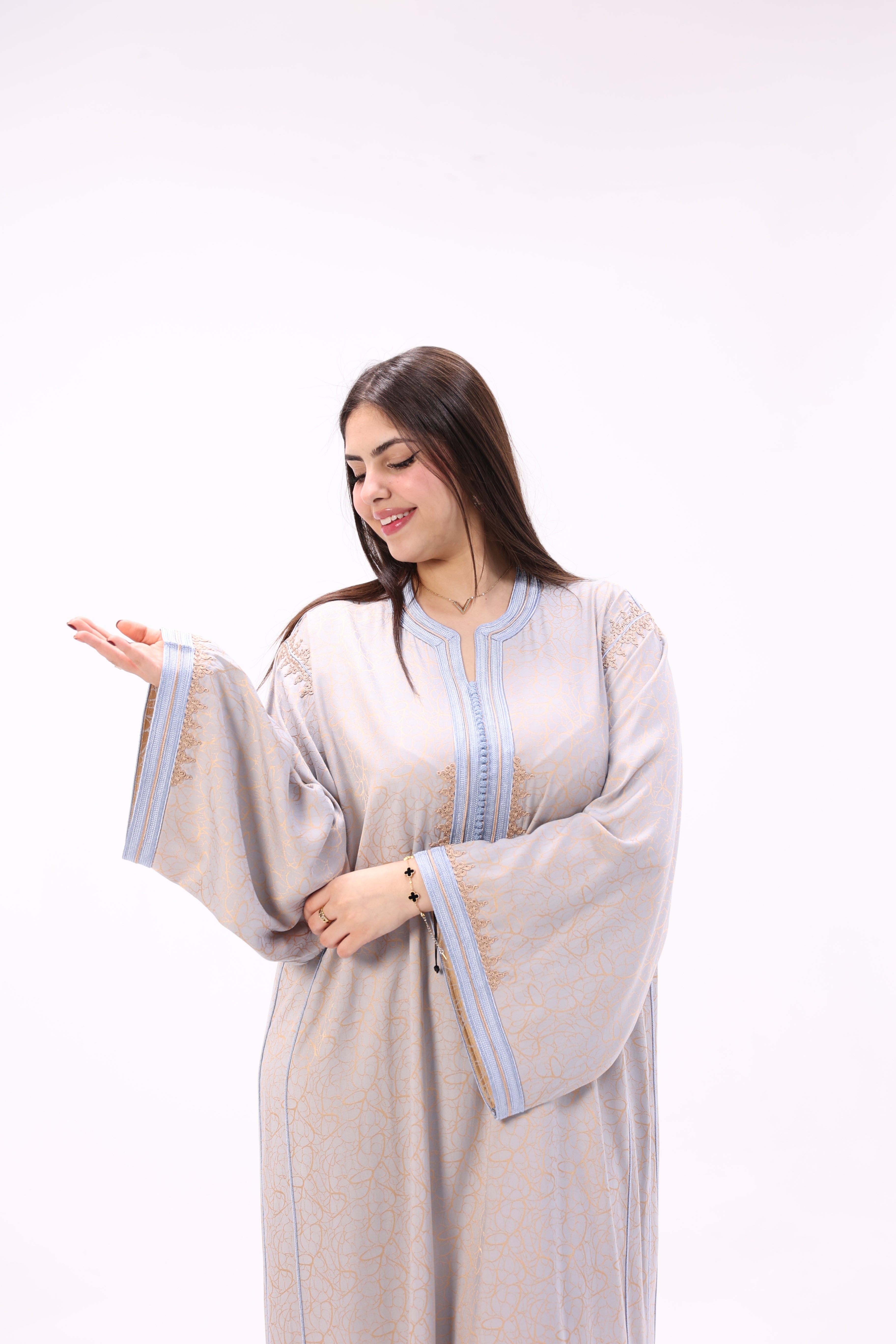 Gandoura Impériale Kamkha – Façon Maalem Artisanale de Luxe - Maraya 2026 - Maraya